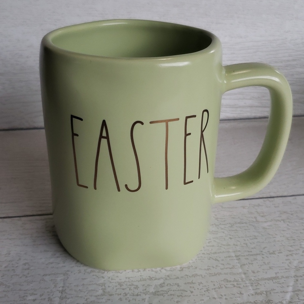 Rae Dunn EASTER mint green coffee mug